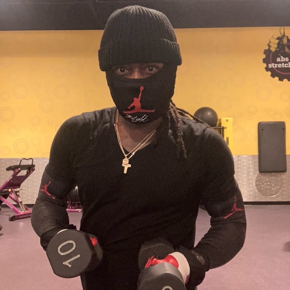 Jordan Black Face Mask and Arm Sleeves Set